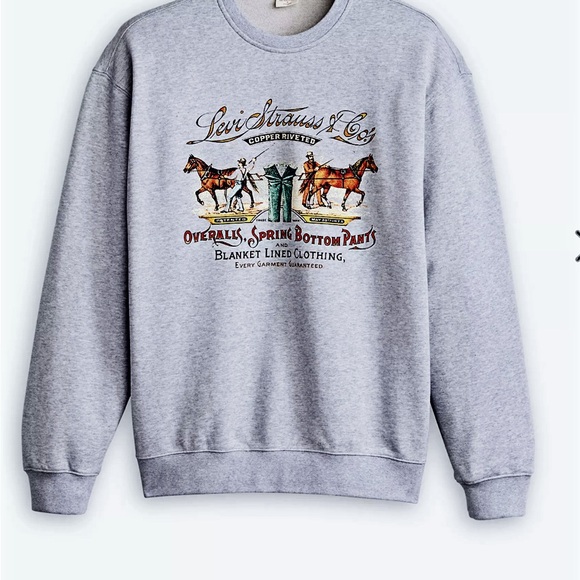 Levi’s Relaxed Graphic Crewneck Sweatshirt. Like new. Never worn. Washed 1X. - Picture 1 of 3